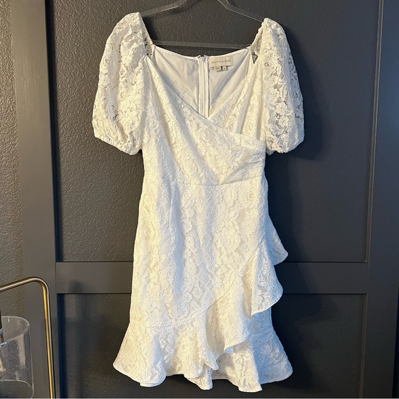 Sachin & Babi Anthropologie BHLDN Cailyn white lace dress size 8 - Picture 6 of 14